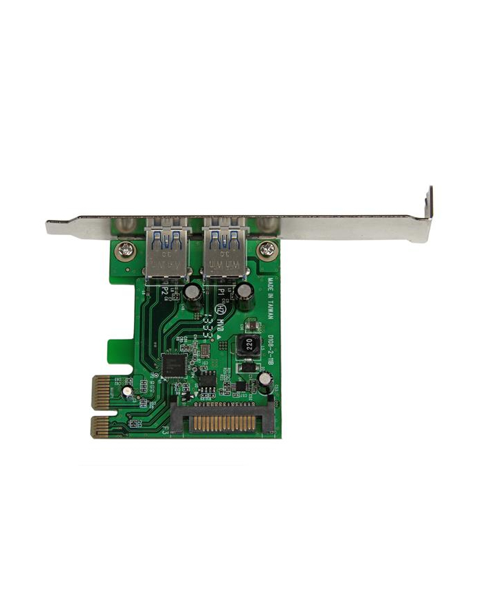 2 PT PCIE USB 3.0 CARD W/ UASP StarTech.com 2 Port PCI Express SuperSpeed USB 3.0 Schnittstellenkarte mit UASP - SATA Strom - 2-fach USB 3 PCIe Karte mit SATA Anschluss główny