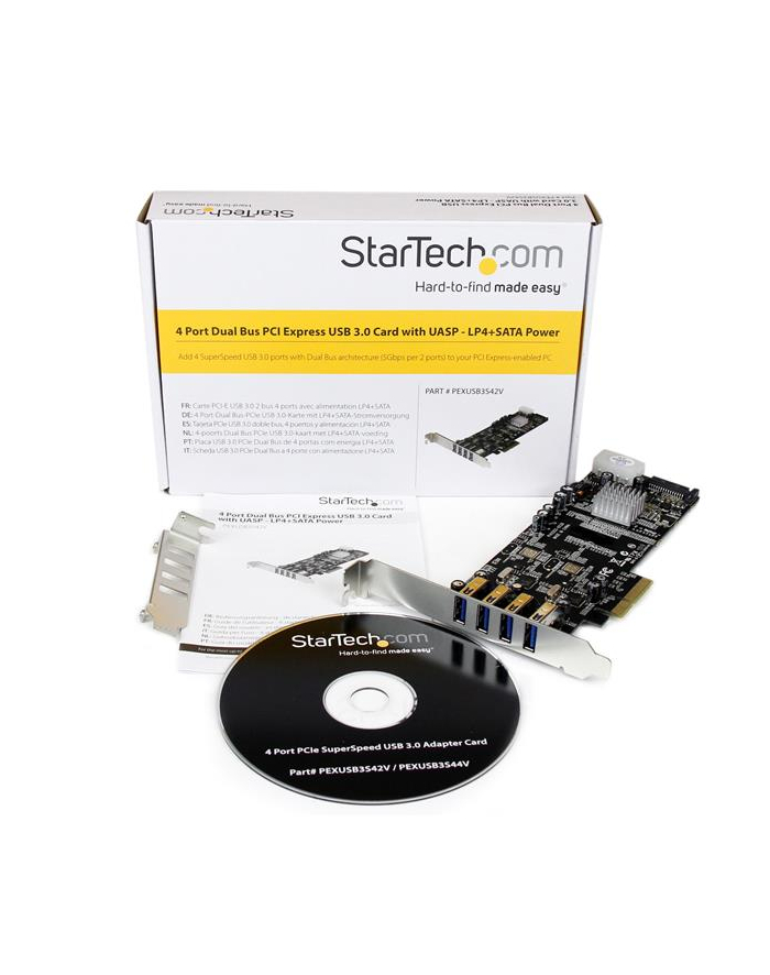 StarTech.com 4 PT 2 CHANNEL PCIE USB 3 CARD . główny