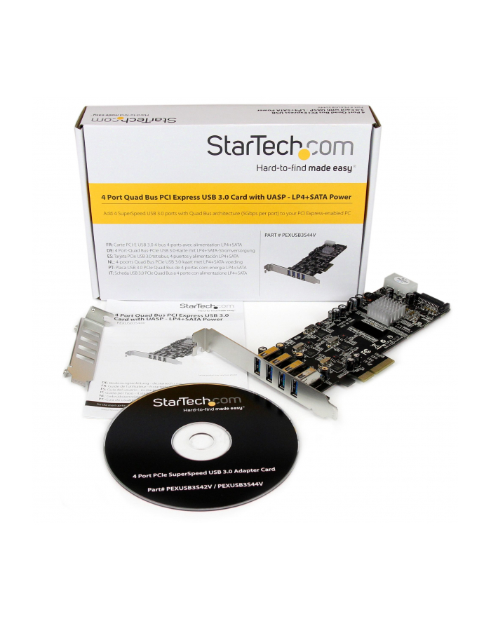 StarTech.com 4 PT 4 CHANNEL PCIE USB 3 CARD . główny