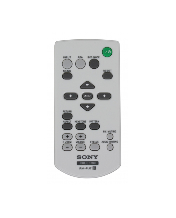 REMOTE CONTROL /VPL-EX175 Sony RM-PJ7, IR Wireless, Press buttons, White, Projector, Sony, VPLEX100