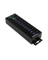 10 PORT INDUSTRIAL USB 3.0 HUB StarTech.com 10 Port Industrial USB 3.0 Hub - ESD and Surge Protection - DIN Rail or Surface-Mountable Metal Housing - nr 11