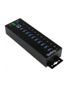 10 PORT INDUSTRIAL USB 3.0 HUB StarTech.com 10 Port Industrial USB 3.0 Hub - ESD and Surge Protection - DIN Rail or Surface-Mountable Metal Housing - nr 13