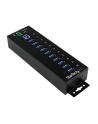 10 PORT INDUSTRIAL USB 3.0 HUB StarTech.com 10 Port Industrial USB 3.0 Hub - ESD and Surge Protection - DIN Rail or Surface-Mountable Metal Housing - nr 16