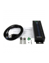 10 PORT INDUSTRIAL USB 3.0 HUB StarTech.com 10 Port Industrial USB 3.0 Hub - ESD and Surge Protection - DIN Rail or Surface-Mountable Metal Housing - nr 20