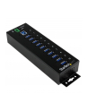 10 PORT INDUSTRIAL USB 3.0 HUB StarTech.com 10 Port Industrial USB 3.0 Hub - ESD and Surge Protection - DIN Rail or Surface-Mountable Metal Housing - nr 21
