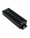 10 PORT INDUSTRIAL USB 3.0 HUB StarTech.com 10 Port Industrial USB 3.0 Hub - ESD and Surge Protection - DIN Rail or Surface-Mountable Metal Housing - nr 23