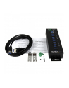 10 PORT INDUSTRIAL USB 3.0 HUB StarTech.com 10 Port Industrial USB 3.0 Hub - ESD and Surge Protection - DIN Rail or Surface-Mountable Metal Housing - nr 27