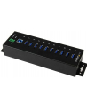 10 PORT INDUSTRIAL USB 3.0 HUB StarTech.com 10 Port Industrial USB 3.0 Hub - ESD and Surge Protection - DIN Rail or Surface-Mountable Metal Housing - nr 8