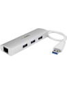 3PT PORTABLE USB 3.0 HUB + GBE StarTech.com 3 Port mobiler USB 3.0 Hub plus Gigabit Ethernet - Aluminium USB Hub mit Gigabit Ethernet Adapter - nr 17