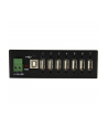 7 PORT RUGGED USB HUB StarTech.com Industrieller montierbarer 7 Port USB 2.0 Hub - Schwarz - nr 22