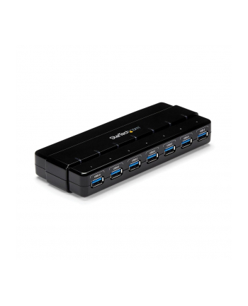 7 PORT USB 3.0 HUB W/ ADAPTER StarTech.com 7 Port USB 3.0 SuperSpeed Hub - USB 3 Hub Netzteil / Stromanschluss und Kabel - Schwarz