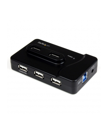 6 PORT USB 3/USB 2.0 COMBO HUB StarTech.com 6 Port USB 3.0 / 2.0 Hub mit 2A Ladeanschluss - 2x USB 3.0 SuperSpeed und 4x USB 2.0 Combo Hub