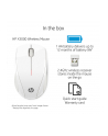 HP Inc. HP X3000 WHITE WIRELESS MOUSE HP X3000 White Wireless Mouse, RF Wireless, Office, Pressed buttons, Wheel, Optical, Batteries - nr 24