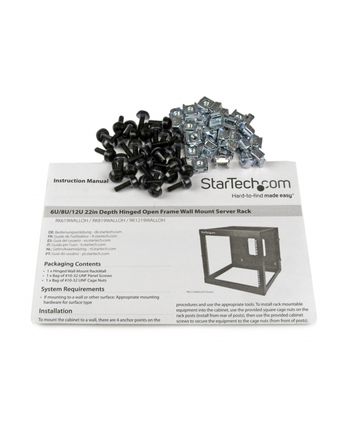 StarTech.com 6U 22 WALL MOUNT SERVER RACK IN główny