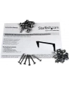 3U 19 WALL MOUNT RACK BRACKET StarTech.com 19 Zoll 3HE Wandhalter Rack Mount vertikal - 3U Rack Bracket 19'' Wandverteiler in Stahl schwarz - Open Frame - nr 37