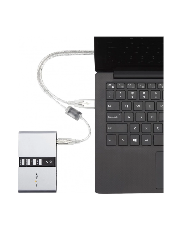 USB AUDIO ADAPTER SOUND CARD StarTech.com USB 2.0 Soundbox 7.1 Adapter - externe USB Soundkarte mit SPDIF Didital Audio - External Soundcard mit 8x 3,5mm Buchse główny
