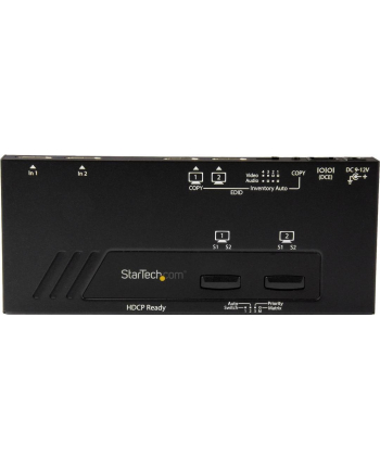2X2 HDMI MATRIX SWITCH - 4K StarTech.com 2x2 HDMI Matrix Switch - 4K UltraHD HDMI Swtich with Fast Switching, Auto-sensing and Serial Control