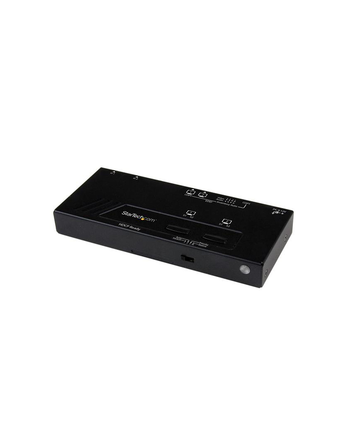 2X2 HDMI MATRIX AUTO SWITCH StarTech.com 2x2 Port HMDI Switch/Verteiler - Automatische Umschaltung mit Fernbedienung - 1080p - 2 In 2 Out HDMI Auto Switch/Umschalter główny