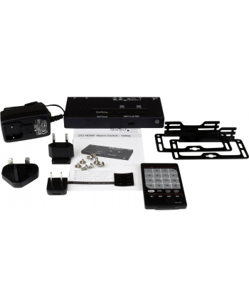 2X2 HDMI MATRIX AUTO SWITCH StarTech.com 2x2 Port HMDI Switch/Verteiler - Automatische Umschaltung mit Fernbedienung - 1080p - 2 In 2 Out HDMI Auto Switch/Umschalter
