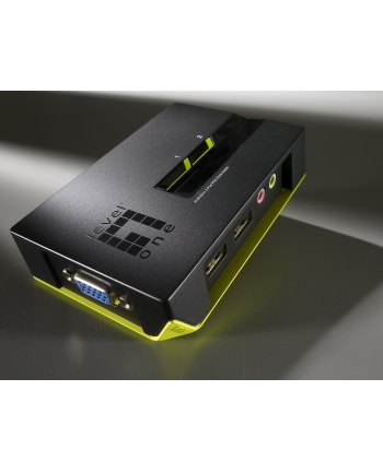 LevelOne 2-PORT USB KVM SWITCH W/AUDIO W/ AUDIO                         IN