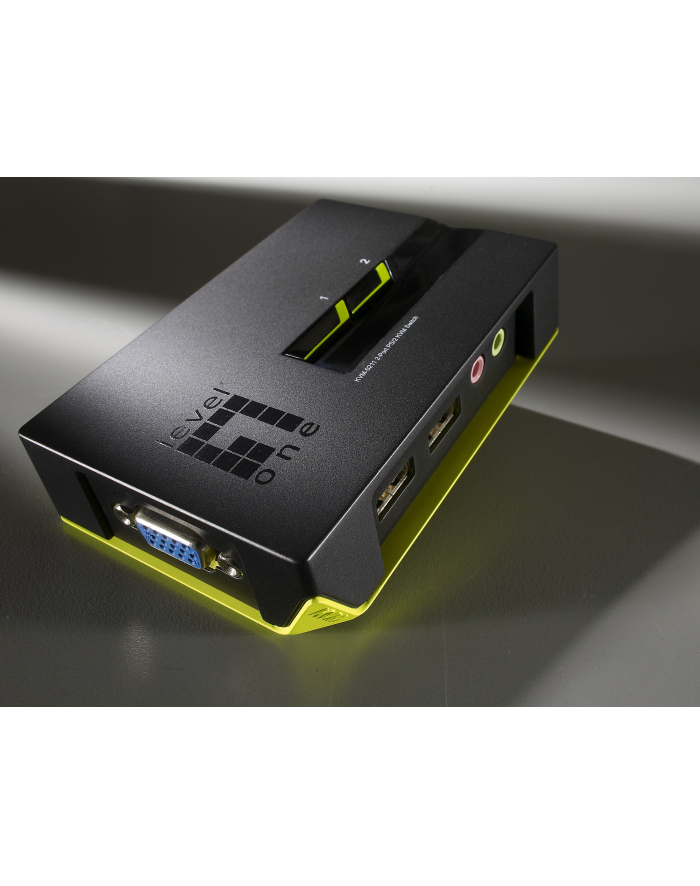 LevelOne 2-PORT USB KVM SWITCH W/AUDIO W/ AUDIO                         IN główny