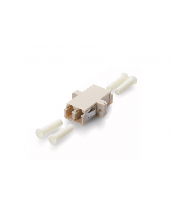 Equip SC FIBER OPTIC ADAPTER OM4 Standard adapter for panels and outlets,Suitable for multimode connection, Phosphor bronze sleeve, Snap-in or thread type,Built with dust-free cap główny