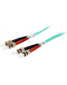 Equip ST/ST FIBER OPT.PATCH C.-OM3.5 Multi-mode, duplex, Connector: ceramic-ferrule, cladding: low smoke and zero halogen, Cable spec: I-VH 2 x 1G, Cable jacket color: orange - nr 6