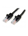 2M BLACK CAT 5E PATCH CABLE StarTech.com 2m Cat5e RJ45 UTP Netzwerkkabel Snagless - Cat 5e Patchkabel - Schwarz - Stecker / Stecker - nr 11