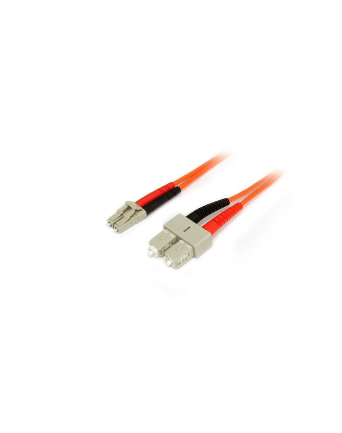 FIBER PATCH CABLE LC - SC StarTech.com 1 m Multimode 50/125 Duplex LWL-Patchkabel LC - SC - Glasfaser Netzwerkkabel główny