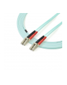 2M AQUA FIBER PATCH CABLE StarTech.com 2 m 10 GB Aqua Multimode 50/125 Duplex LSZH LWL-Patchkabel LC - LC - Glasfaser Netzwerkkabel - nr 14