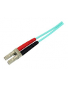 2M AQUA FIBER PATCH CABLE StarTech.com 2 m 10 GB Aqua Multimode 50/125 Duplex LSZH LWL-Patchkabel LC - SC - Glasfaser Netzwerkkabel - nr 13