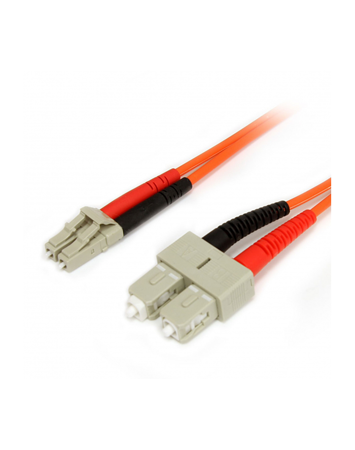 2M FIBER PATCH CABLE LC - SC StarTech.com 2m Multimode 62,5/125 Duplex LWL-Patchkabel LC - SC - Glasfaser Netzwerkkabel główny