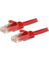 1M RED CAT6 PATCH CABLE StarTech.com 1m Cat6 Gigabit Snagless Patchkabel - RJ45 UTP Netzwerkkabel mit Schutzmanschette - Cat 6 Kabel - Rot - nr 11