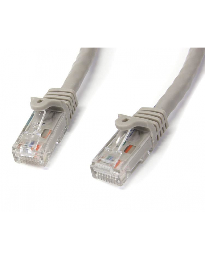 3M GRAY CAT6 PATCH CABLE StarTech.com 3m Cat6 Gigabit UTP Patchkabel Snagless - Cat.6 RJ45 Netzwerkkabel mit Schutzmanschette - Grau - St/St główny