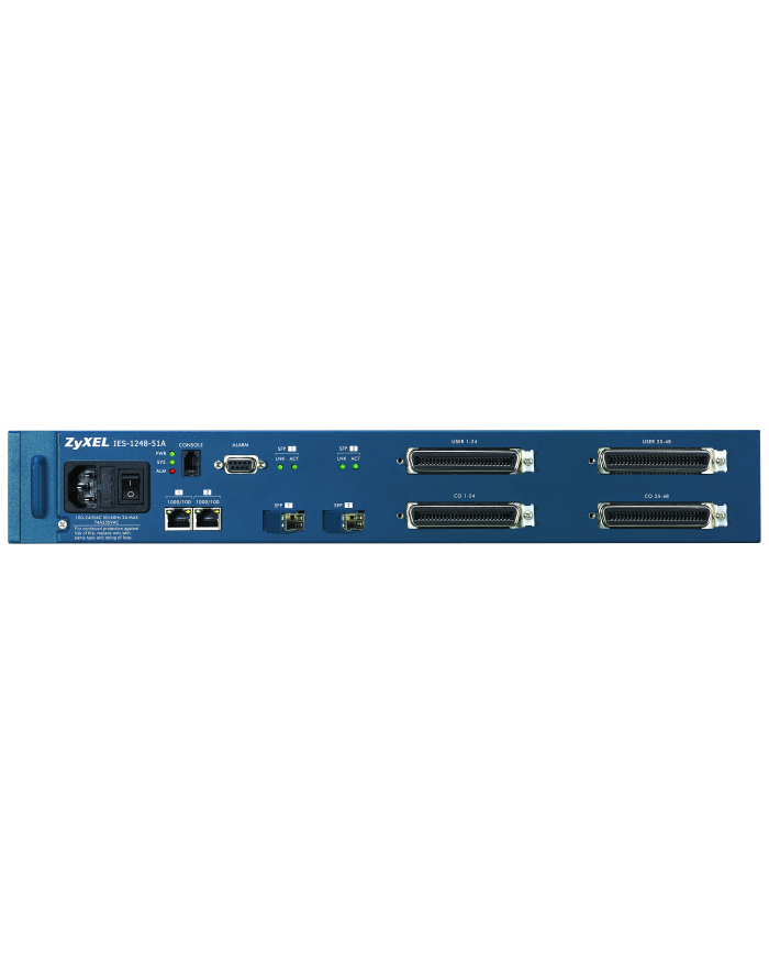 Zyxel IES-1248-51A ADSL 2+ MINI-IP-DSLAM 48 ADSL2+ PORTS    IN główny