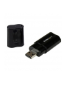 USB AUDIO ADAPTER StarTech.com USB Audio Adapter - USB auf Soundkarte in Schwarz - Soundcard mit USB (Stecker) und 2x 3,5mm Klinke - nr 16