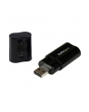 USB AUDIO ADAPTER StarTech.com USB Audio Adapter - USB auf Soundkarte in Schwarz - Soundcard mit USB (Stecker) und 2x 3,5mm Klinke - nr 29