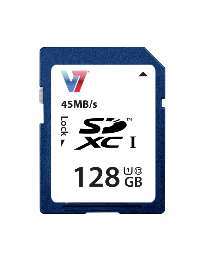 V7 SD CARD 128GB SDXC CL10 UHS SDXC Karte, 128GB, UHS-1 główny