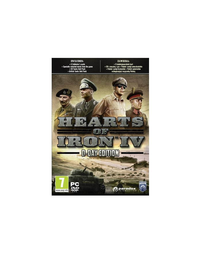 Gra PC Hearts of Iron 4 D-Day Edition główny
