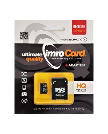 IMRO KARTA FLASH MICROSD 64GB 10 UHS-I Z ADAPTEREM nr 2