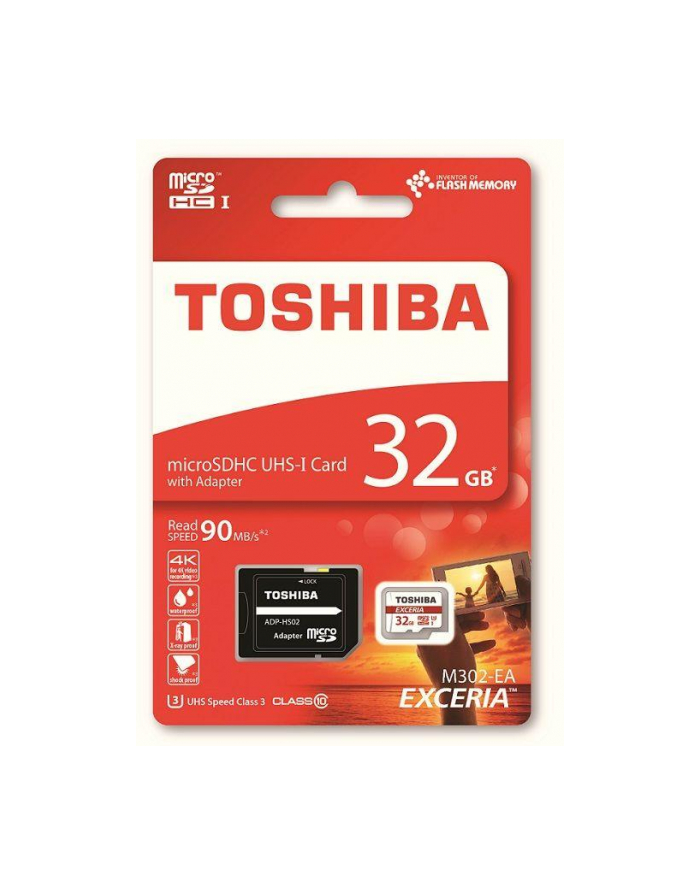 Toshiba microSD 32GB M302 UHS-I U3 with Adapter główny