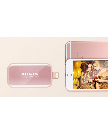Adata Dashdrive I-memory UE710 128GB USB3.0+ Lightning Rose Gold