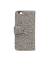 Etui walletcase iPhone 6/6S Plus skóra szare/różowe - nr 17