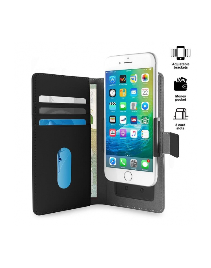 Smart Wallet Case 2w1, rozmiar L, czarne główny