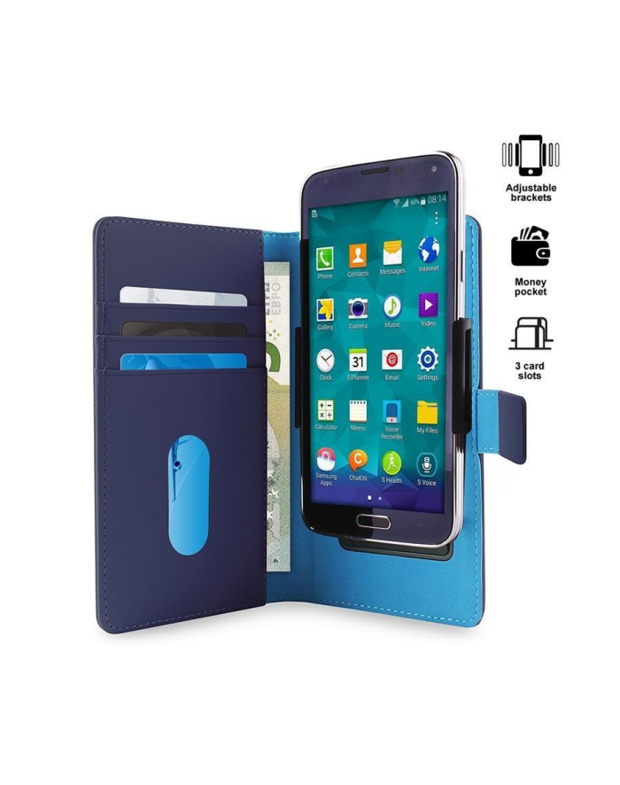 Smart Wallet Case 2w1, rozmiar XL, niebieskie główny