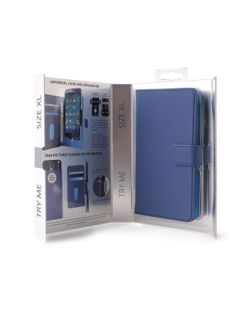 Smart Wallet Case 2w1, rozmiar XL, niebieskie