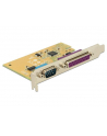 Delock Karta PCI Express > 1x COM 9PIN (M) + 1x DB25 (F) - nr 1