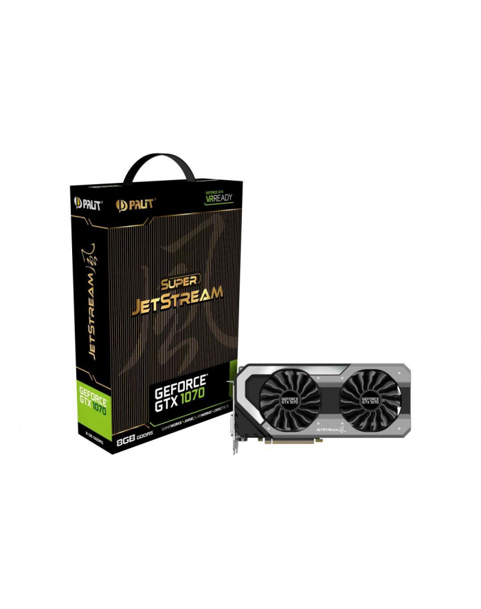 Karta VGA Palit GTX1070 OC Super JetStream 8GB GDDR5 256bit DVI+HDMI+3DP PCIe3.0 główny