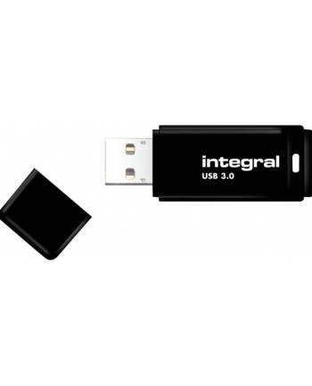 Integral Flashdrive Black 256GB USB3.0, Snap-on cap design, black