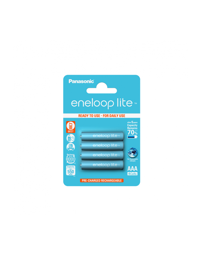 Panasonic Eneloop Lite R03/AAA 550mAh, 4 Szt., Blister główny